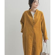 『WEB/一部店舗限定カラー』『UR TECH』コーデュロイシャツワンピース