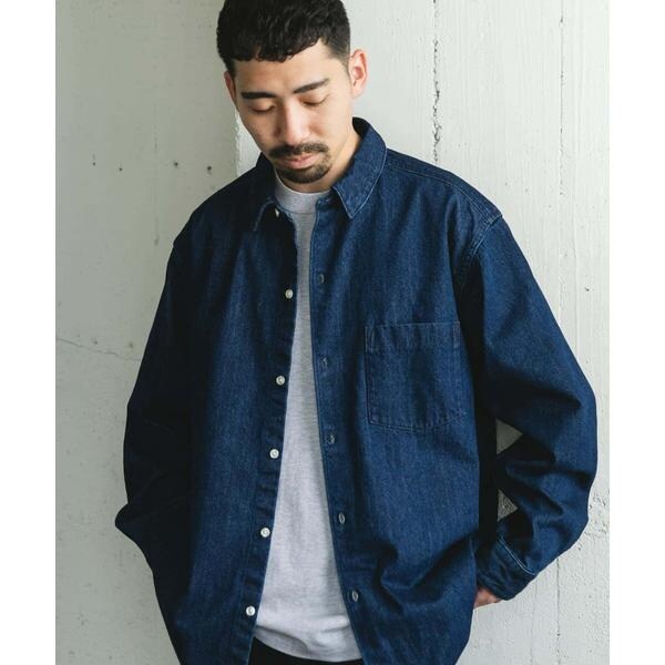 デニムレギュラーカラーシャツ URBAN RESEARCH DOORS デニムレギュラーカラーシャツ | アーバンリサーチ ドアーズ(URBAN