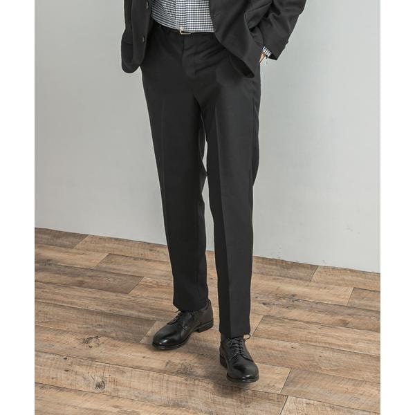 LIFE STYLE TAILOR ウールライクツイルコンフォータブルパンツ
