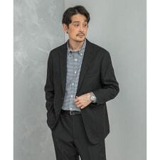 LIFE STYLE TAILOR ウールライクツイルコンフォータブルジャケット 