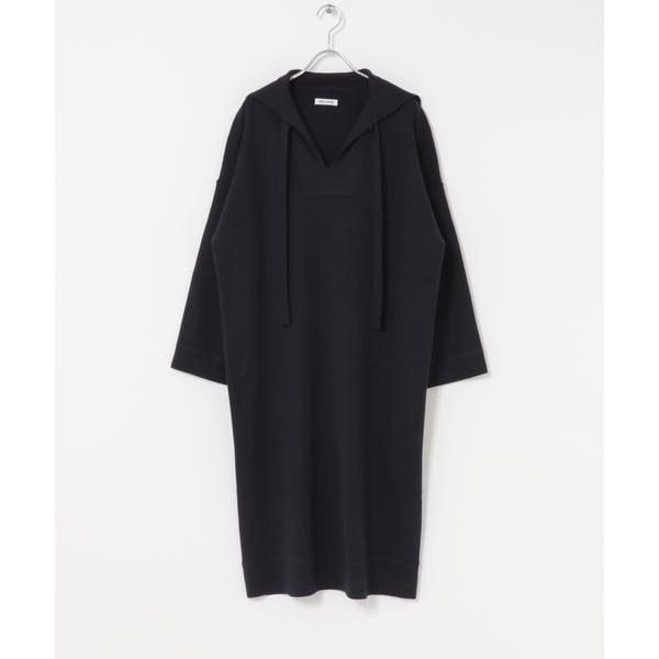 アーバンリサーチ　ドアーズ　リネンレーヨンドットフレアワンピース　M ブラック黒 URBAN RESEARCH DOORS ワンピース リネンレーヨンドットフレア