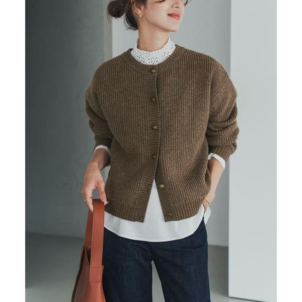 ハミルトンウール畦クルーネックカーディガン | アーバンリサーチ