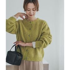 アーバンリサーチ ドアーズ(URBAN RESEARCH DOORS)のハミルトンウール畦クルーネックカーディガン