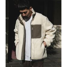 URD防風ボアジップブルゾン