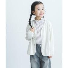 裏毛Vネックカーディガン(KIDS)