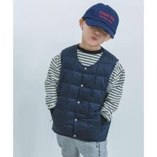 TAION　CREWNECK BUTTON DOWN VEST(KIDS)