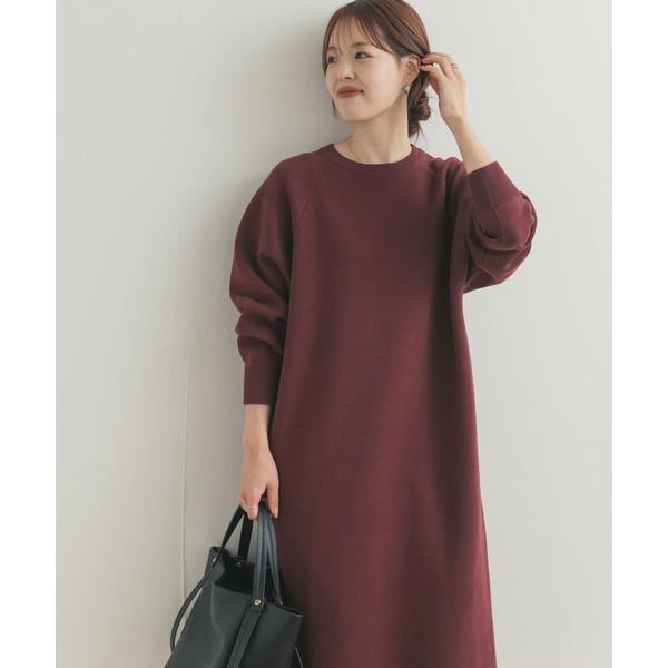 新品タグ付◆ チャコール　DOORS スウェットライクニットワンピース URBAN RESEARCH DOORS｜スウェットライクニットワンピース | Rakuten