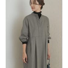 アーバンリサーチ ドアーズ(URBAN RESEARCH DOORS)の『UR TECH』チェック柄バルーンスリーブワンピース