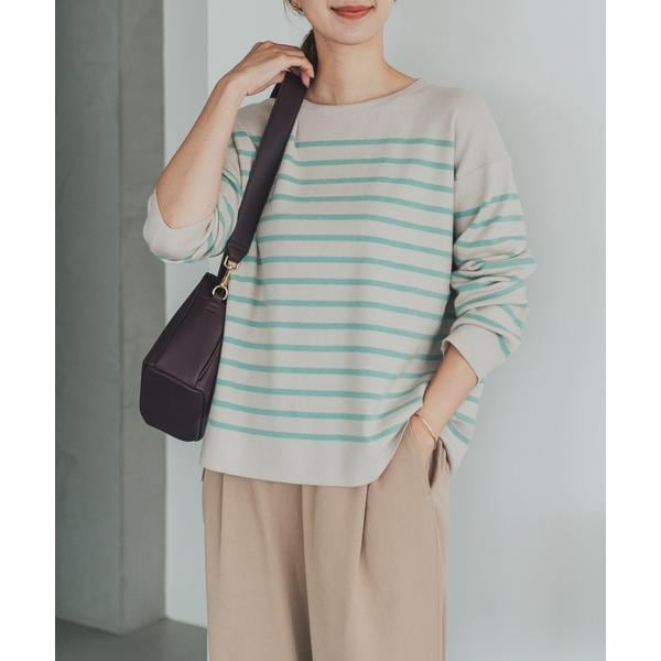 アーバンリサーチドアーズ　パネルボーダーボートネックカットソー　新品 パネルボーダーKNIT | アーバンリサーチ ドアーズ(URBAN RESEARCH