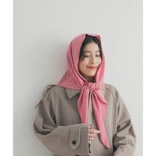 ウールアクリルニットストール