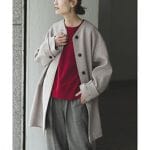 FORK&SPOON ウールノーカラーコート | アーバンリサーチ ドアーズ 