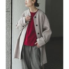 アーバンリサーチ ドアーズ(URBAN RESEARCH DOORS)のFORK&SPOON　ウールノーカラーコート