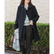 ショールカラー2WAYロングコート