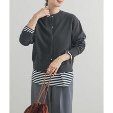 裏起毛スウェットカーディガン