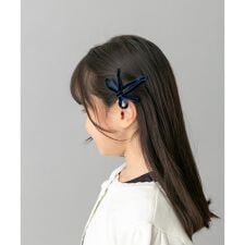 MILK x SODA　VELVET RIBBON HAIR CLIP(KIDS)