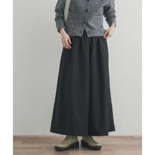 9分丈ワイドギャザーパンツ