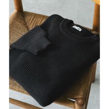 畦ニット クルーネックプルオーバー