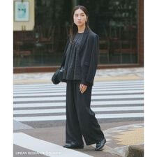 『仁村紗和さん着用』『UR TECH』完声タックギャザーワイドパンツ