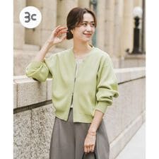 『仁村紗和さん着用』『UR TECH Renew Knit』VネックZIPカーディガン