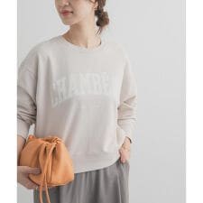 カレッジロゴ刺繍スウェット