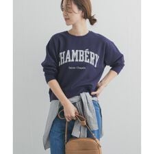 カレッジロゴ刺繍スウェット