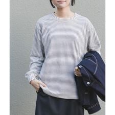 FORK&SPOON　CAVEボーダーロングスリーブTシャツ