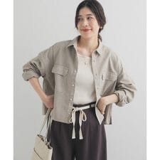 デニムショート丈シャツ