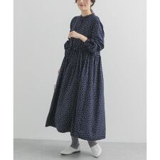 ドットプリントワンピース