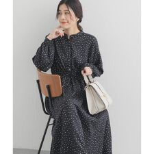 ドットプリントワンピース