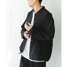 『イージーケア/速乾/UVカット』クイックドライ ノーカラーライトブルゾ