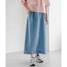 FORK&SPOON　綿麻デニムスカート