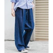 FORK&SPOON　綿麻デニムパンツ