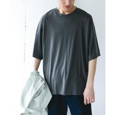 PURE WOOL クルーネックショートスリーブTシャツ