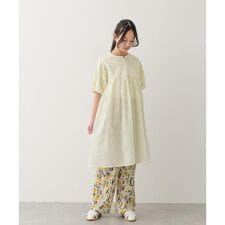 『親子リンク』『150サイズ』コットンボイルパフスリーブワンピース(KIDS)