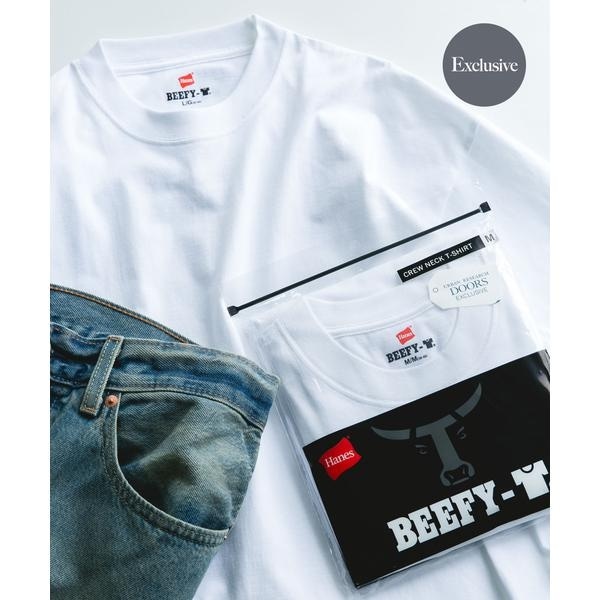 [�}���C]�w�ʒ��xHANES×DOORS BEEFY-T DOORS FIT SHORT-SLEEVE/�A�[�o�����T�[�` �h�A�[�Y�iURBAN RESEARCH DOORS�j �z���C�g