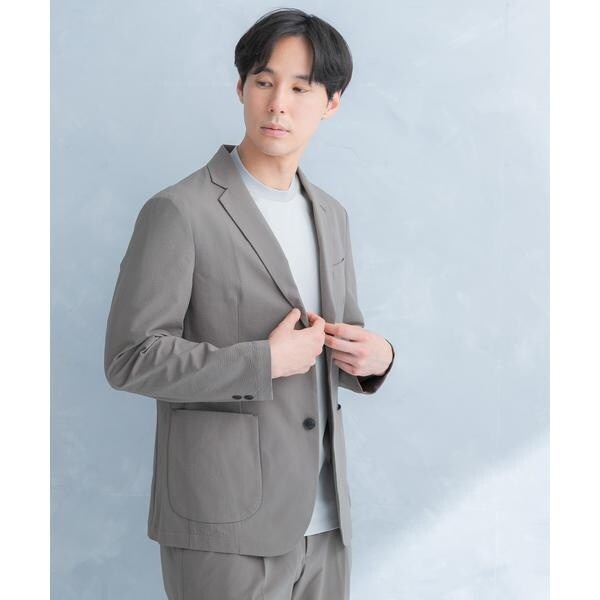 LIFE STYLE TAILOR シアサッカーストレッチジャケット | アーバン