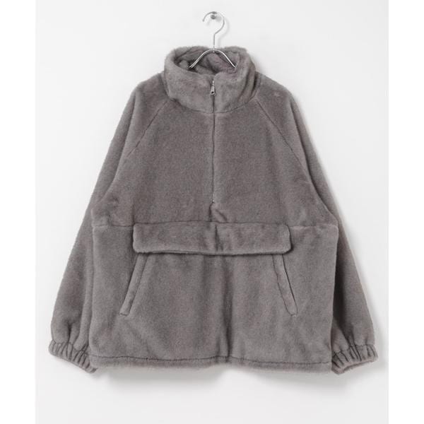 [�}���C]LAYAS FLEECE HALF ZIP TOP/�A�[�o�����T�[�` �h�A�[�Y�iURBAN RESEARCH DOORS�j �O���[