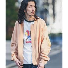 裏毛スウェットMA-1ブルゾン