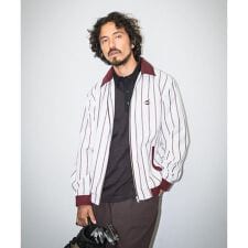 OOPS　先染めストライプブルゾン