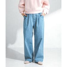 『34サイズ/低身長向けも展開』タックデニム