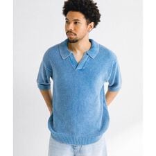 アーバンリサーチ サニーレーベル(URBAN RESEARCH SonnyLabel)のインディゴパイルスキッパーポロシャツ