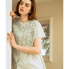 アーバンリサーチ サニーレーベル(URBAN RESEARCH SonnyLabel)のエアリーコットンフリルフレンチシャツブラウス