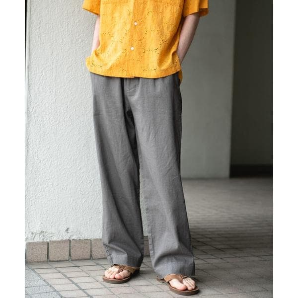 アーバンリサーチ サニーレーベル　コットンローン刺繍ワイドパンツ URBAN RESEARCH Sonny Label（アーバンリサーチサニーレーベル