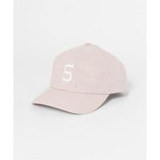 リネン混刺繍キャップ