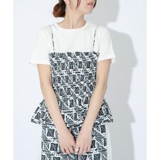 sara mallika　コットンポプリンプリントキャミ