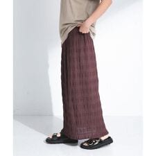 コットンシャーリングIラインスカート