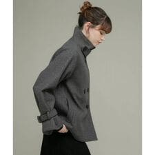 アーバンリサーチ サニーレーベル(URBAN RESEARCH SonnyLabel)のメルトンジャージースタンドカラーコート