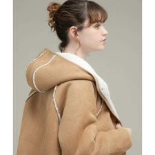アーバンリサーチ サニーレーベル(URBAN RESEARCH SonnyLabel)のムートンリバーシブルフーディーコート