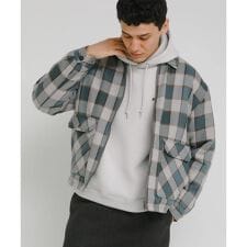 パデッドショートジップブルゾン