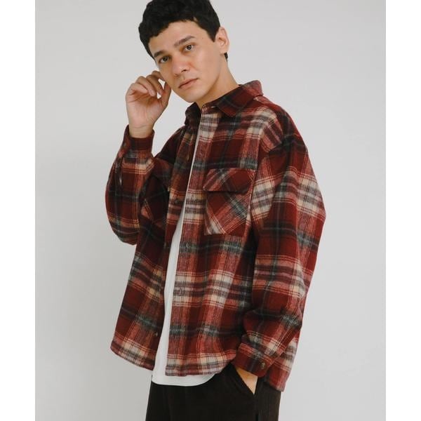 レーヨン フリンジ 半袖チェックシャツ | ジャーナルスタンダード